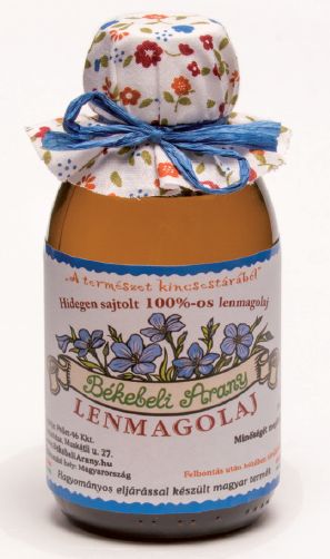 Békebeli Arany hidegen sajtolt Lenmagolaj 200 ml (Naturgold Kft.)