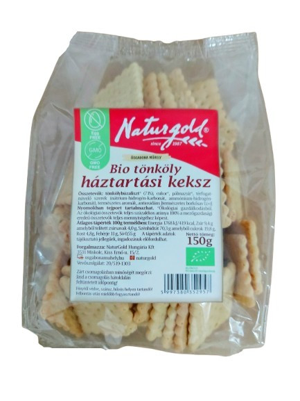 Bio tönköly háztartási keksz (150 g) (Naturgold Kft.)