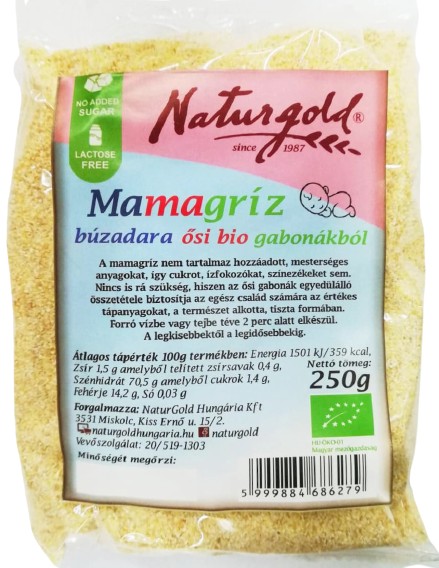 Bio mamagríz búzadara ősi gabonákból 250g (Naturgold Kft.)
