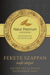  Fekete szappan teafa olajjal /Natur Premium/